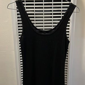 Black ribbed dress in size small
